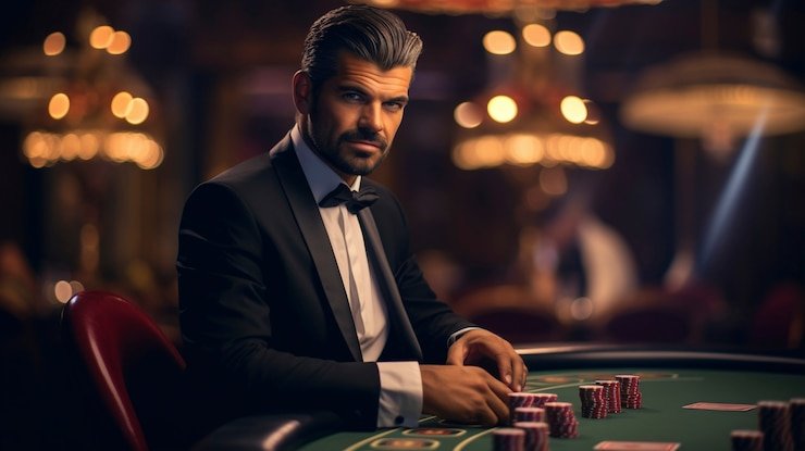 Professional live dealer at Pretty Gaming studio streaming to omutogel link